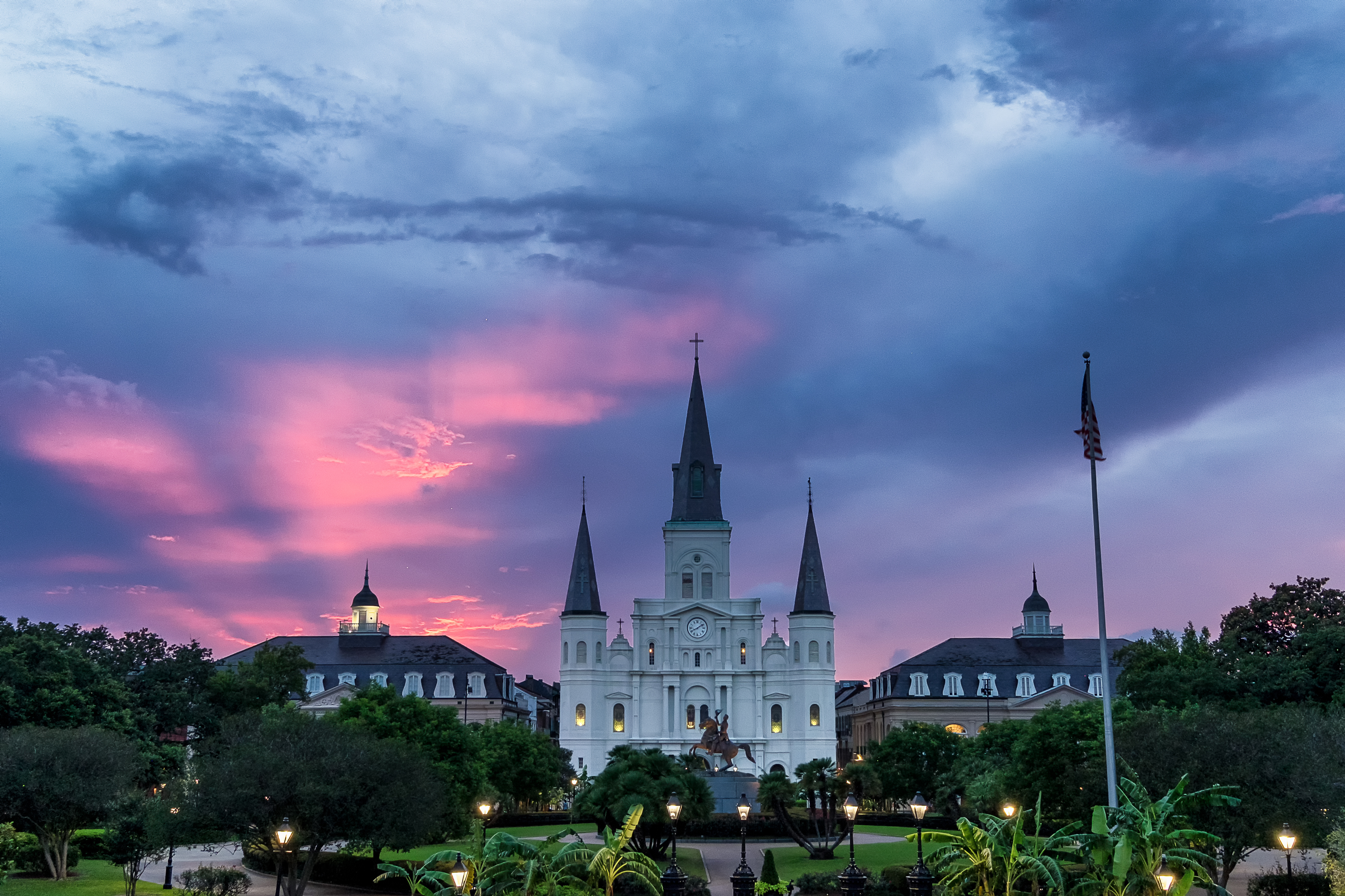 Jackson Square at Sunset