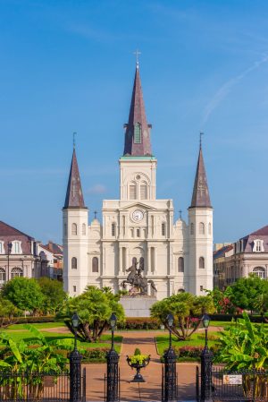 a close up of a church