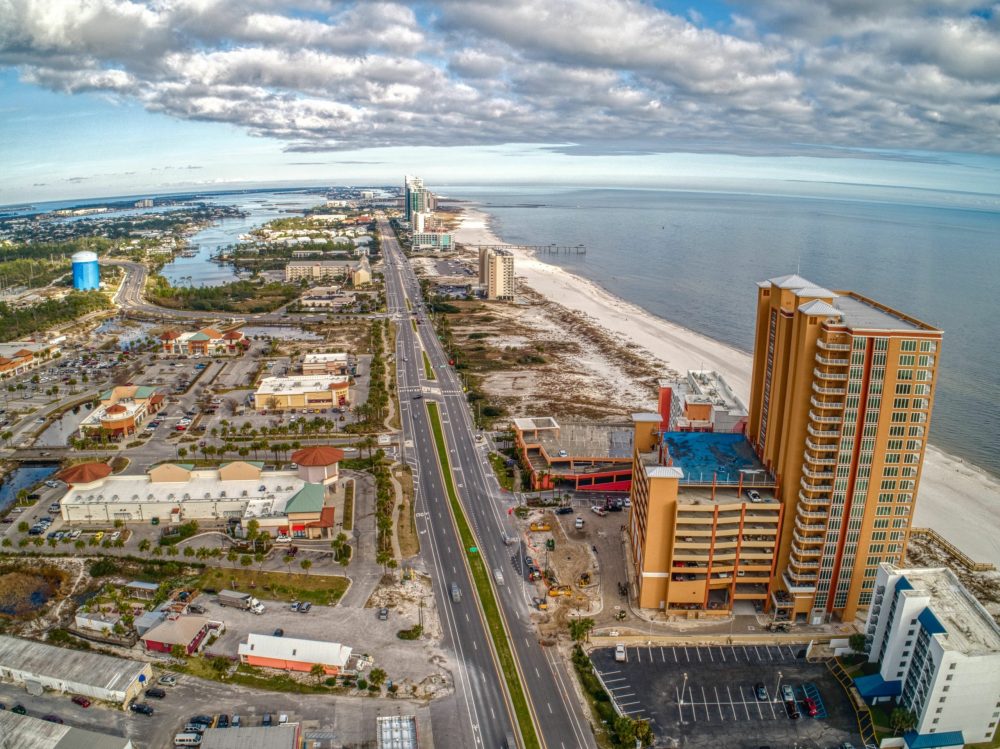 Orange Beach is a Tourist Destination and Beach Town in Far Eastern Alabama on the Florida Border